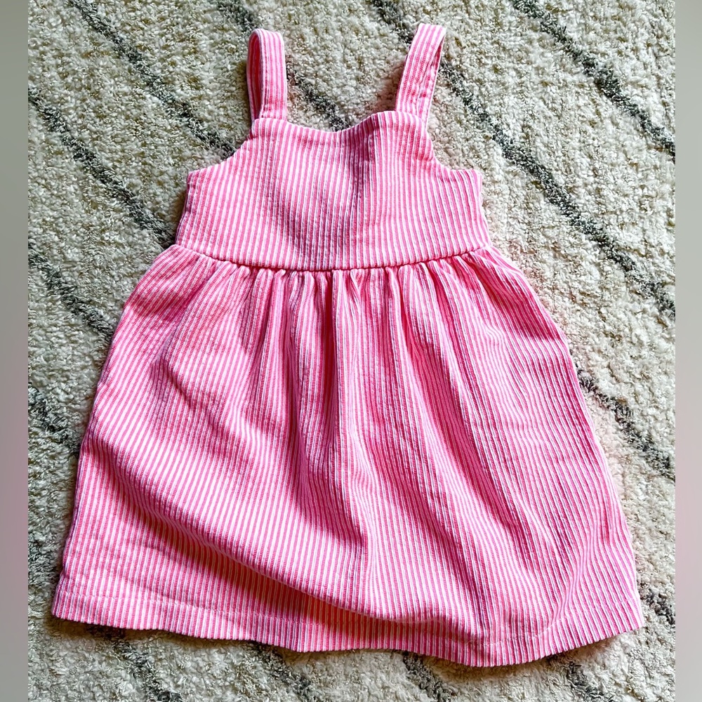 Zara sundress pink and white stripes 18-24m